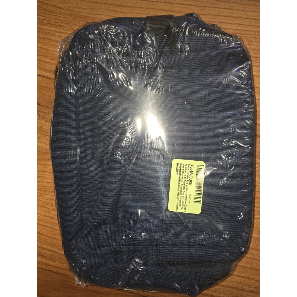 Mens Womens Toiletry Bag Blue Handle